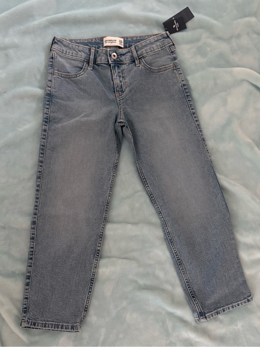NWT SIZE Short 11/12 abercrombie kids Light Blue Denim Jeans